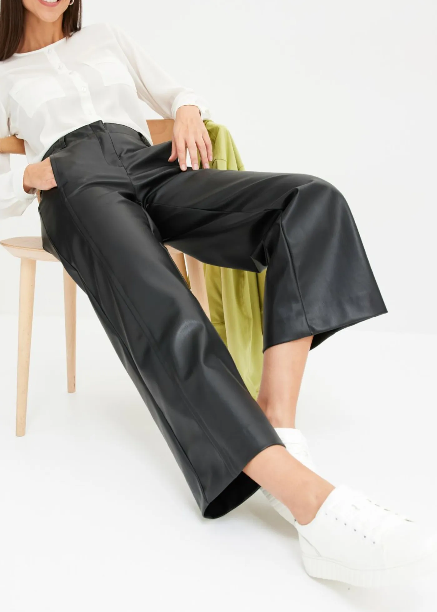 Mujer bonprix bonprix Culotte de piel sintética