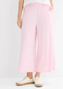 bonprix bonprix Básicos|Pantalones>Culotte de viscosa fluida rosa cristal