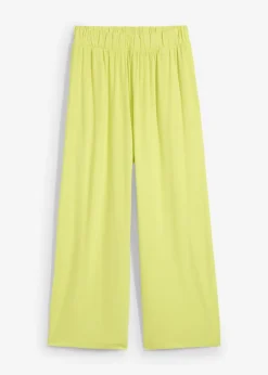 bonprix bonprix Básicos|Pantalones>Culotte de viscosa fluida Amarillo cítrico