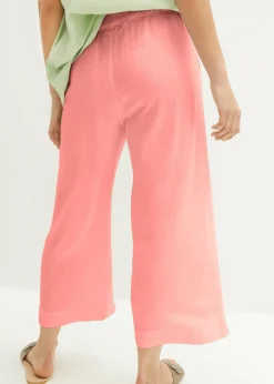 Mujer bonprix bonprix Culotte hasta la pantorrilla de mezcla de lino ligero