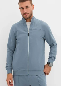 Hombre bonprix bonprix Elegante chaqueta de chándal de suave mezcla de algodón