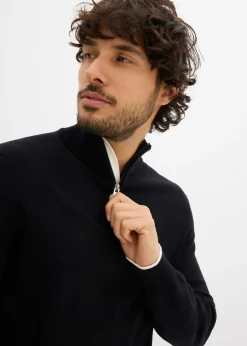 Hombre bonprix bonprix Elegante jersey tipo troyer de algodón