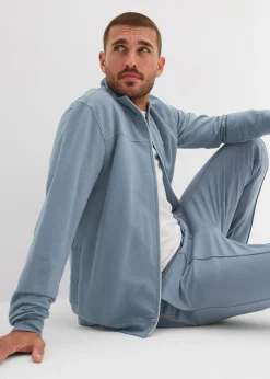 Hombre bonprix bonprix Elegante pantalón deportivo con ribete de suave mezcla de algodón