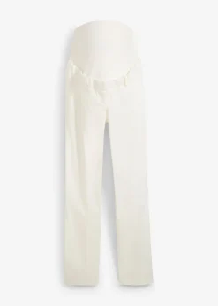 Mujer bonprix bonprix Elegantes pantalones premamá de pierna recta confeccionados en una mezcla de algodón agradable para la piel