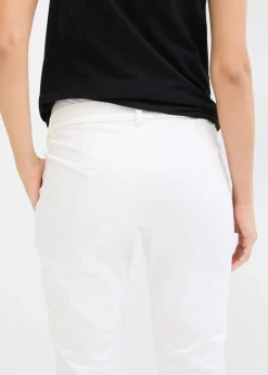 Mujer bonprix bonprix Elegantes pantalones premamá de pierna recta confeccionados en una mezcla de algodón agradable para la piel