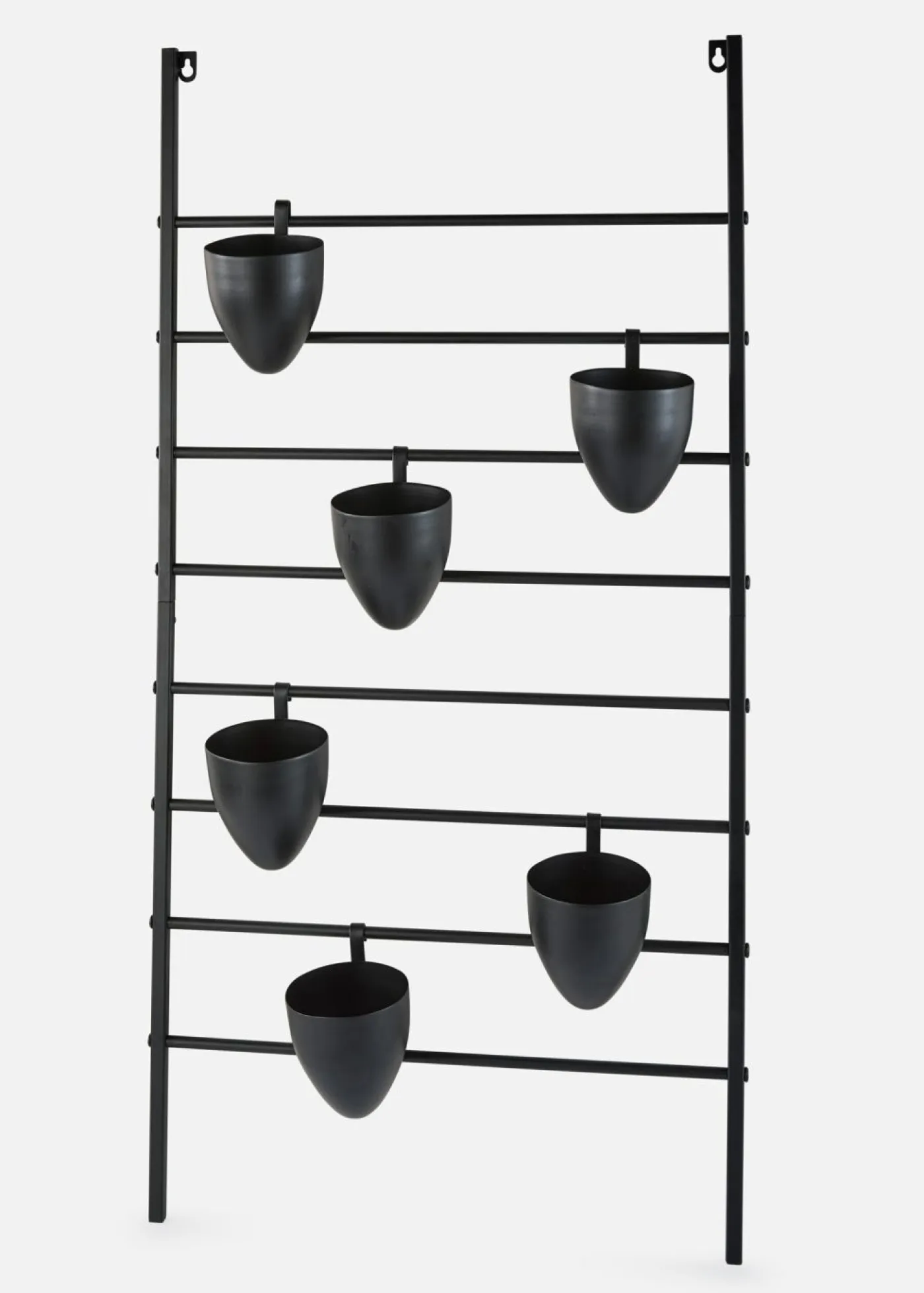 bonprix bonprix Muebles De Exterior·Decoración E Iluminación De Jardín|Accesorios De Cocina>Estante de pared con 6 macetas Negro