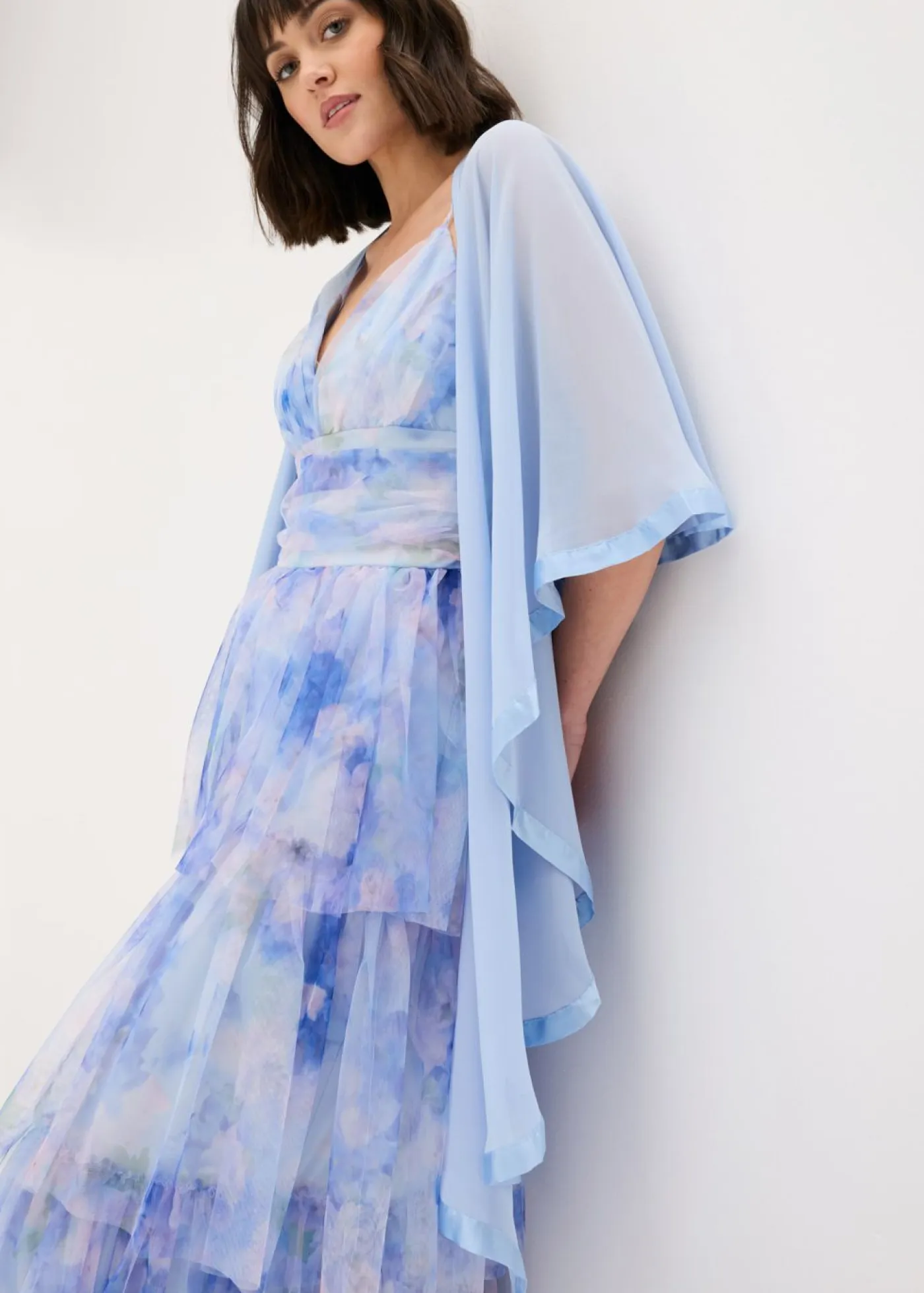 Mujer bonprix bonprix Estola con un delicado detalle de satén