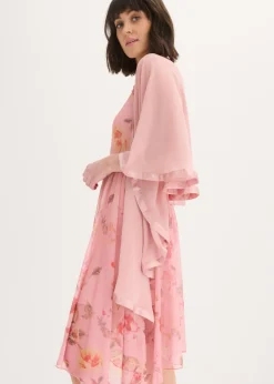 bonprix bonprix Ponchos|Jerséis>Estola con un delicado detalle de satén Rosa ceniza