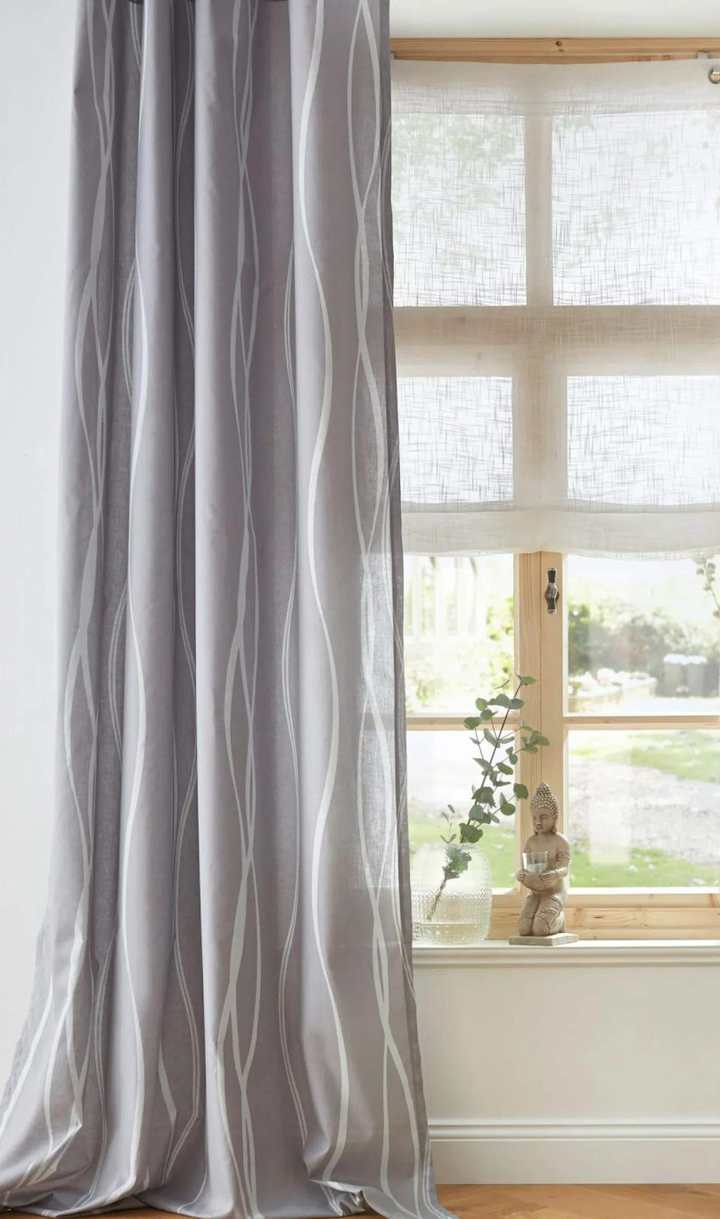 bonprix bonprix Estor con aspecto de lino