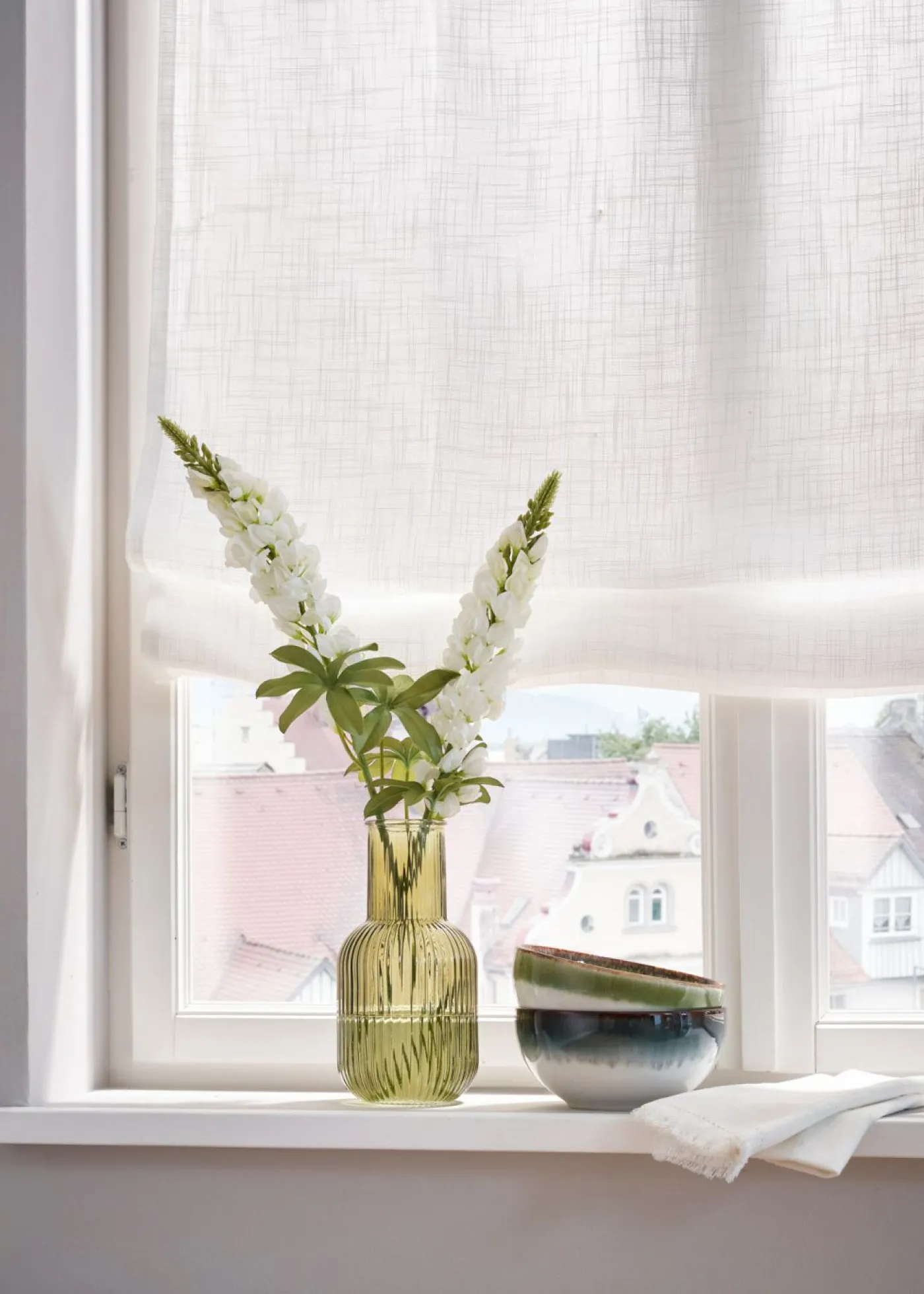 bonprix bonprix Estor con aspecto de lino