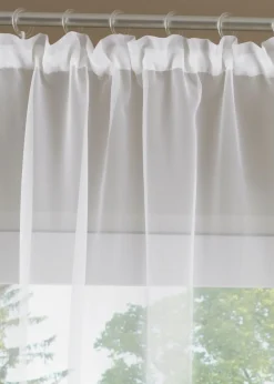 bonprix bonprix Cortinas Baratas|Cortinas Semitransparentes>Estor con cinta de raso Blanco