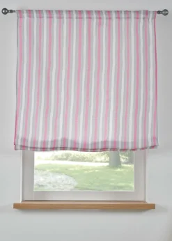 bonprix bonprix Cortinas Baratas|Estores Enrollables Y Plisados>Estor con rayas longitudinales Gris/rosa pálido con rayas