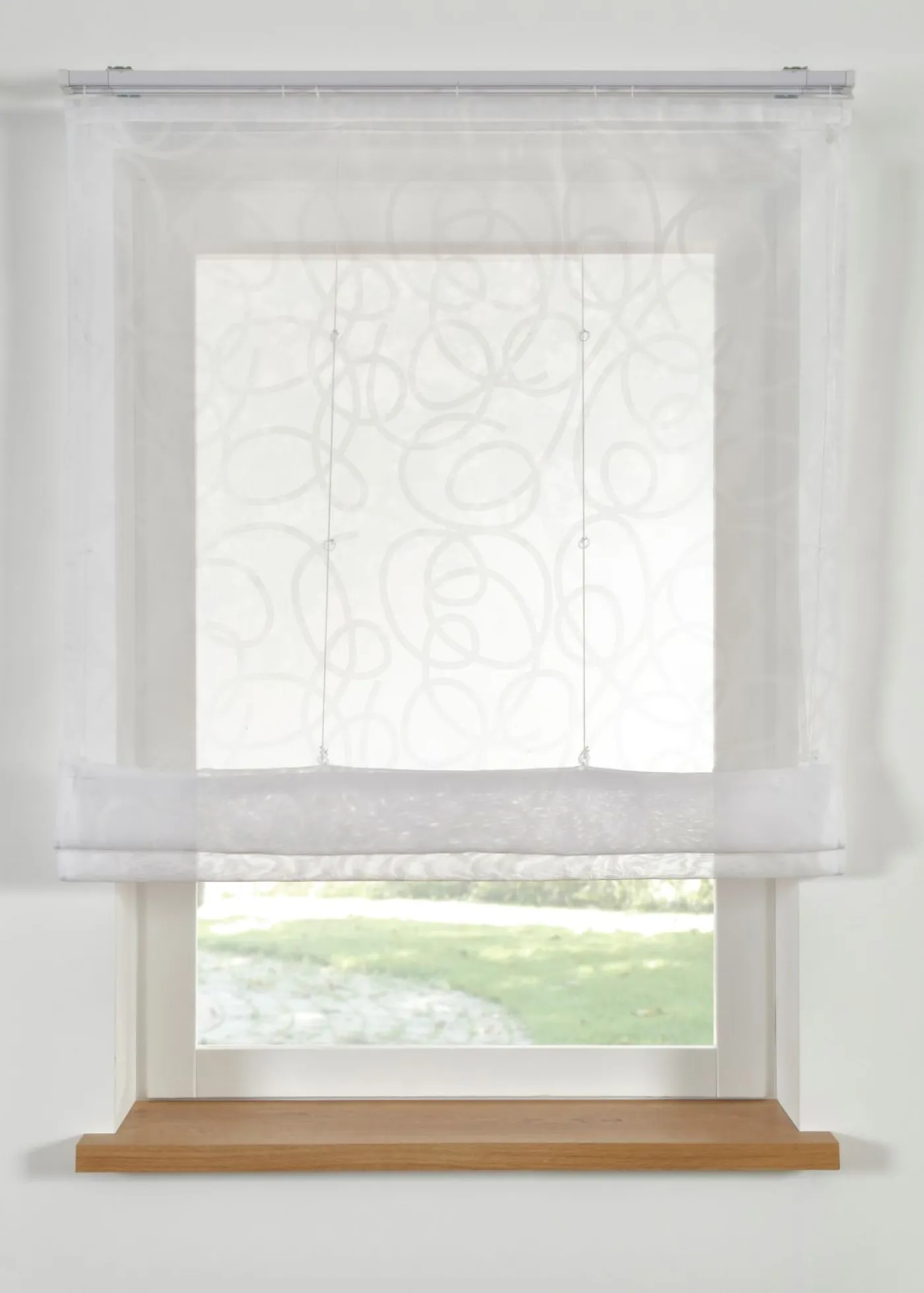 bonprix bonprix Estor transparente de poliéster reciclado con estampado