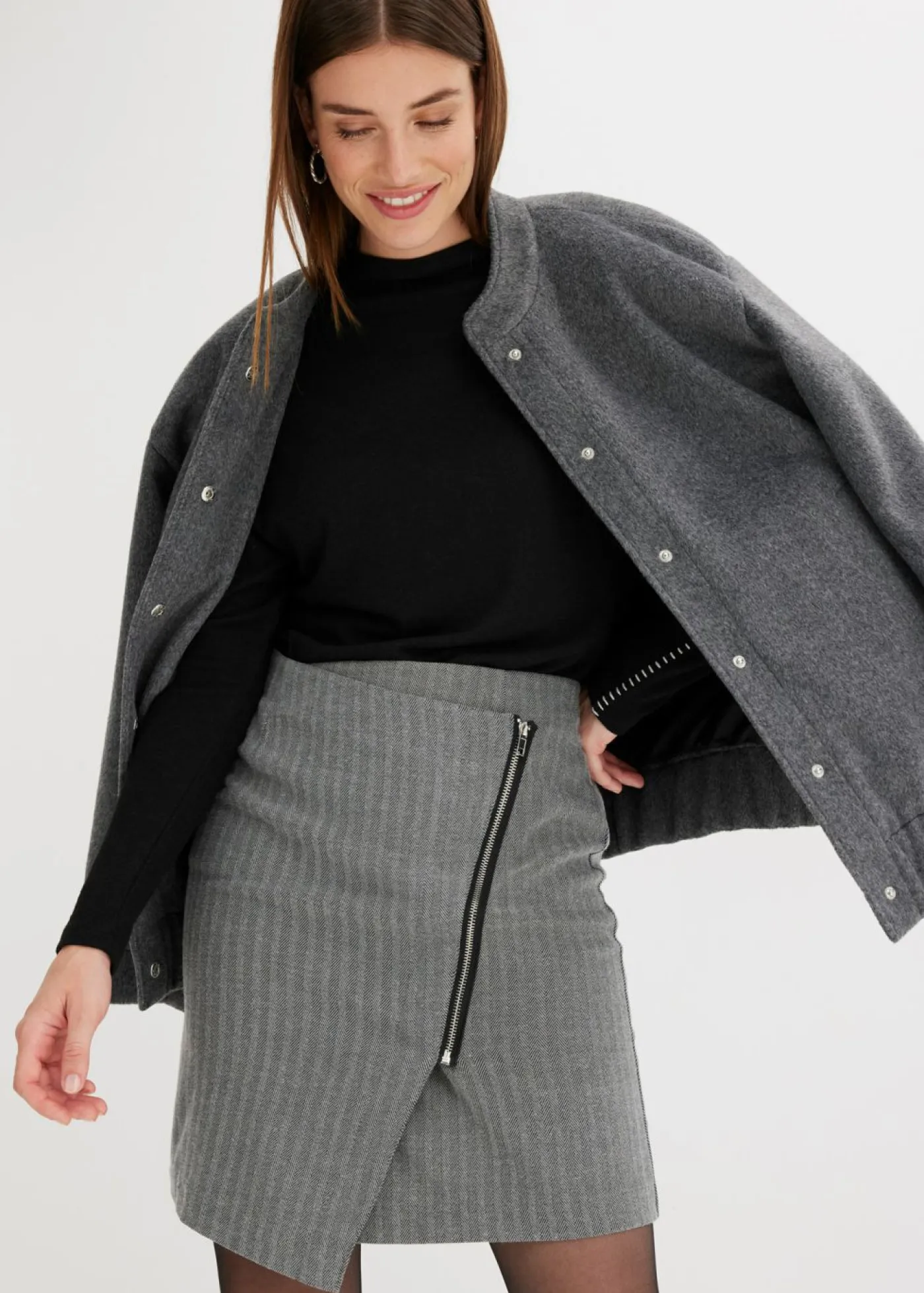 bonprix bonprix Faldas>Falda Gris