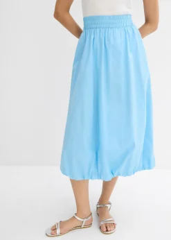 Mujer bonprix bonprix Falda abullonada de algodón puro