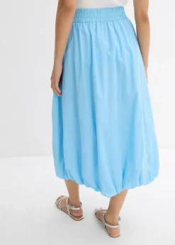 Mujer bonprix bonprix Falda abullonada de algodón puro