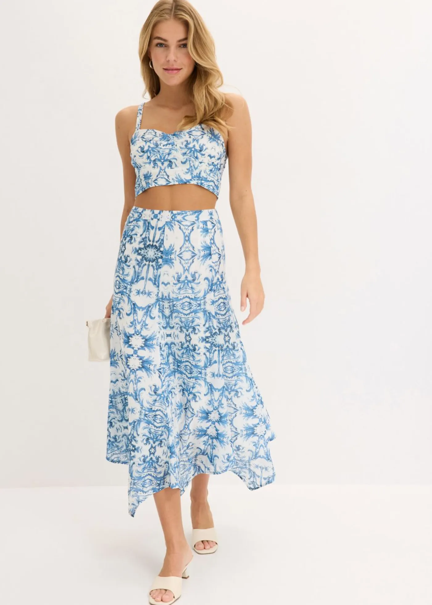 Mujer bonprix bonprix Falda con dobladillo irregular