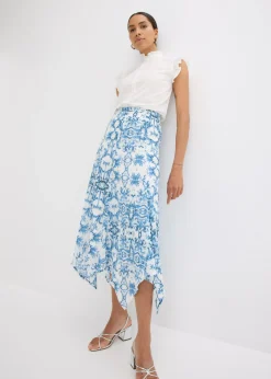 Mujer bonprix bonprix Falda con dobladillo irregular