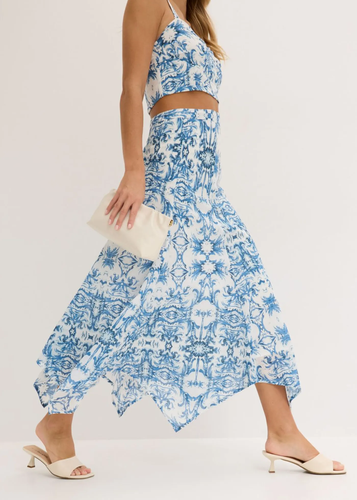 Mujer bonprix bonprix Falda con dobladillo irregular