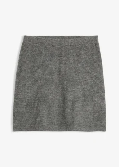 bonprix bonprix Básicos|Faldas>Falda corta de punto pizarra moteado