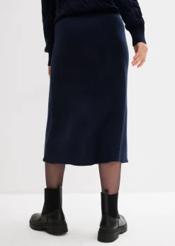 Mujer bonprix bonprix Falda corta de punto de mezcla de viscosa suave