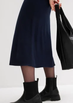 Mujer bonprix bonprix Falda corta de punto de mezcla de viscosa suave