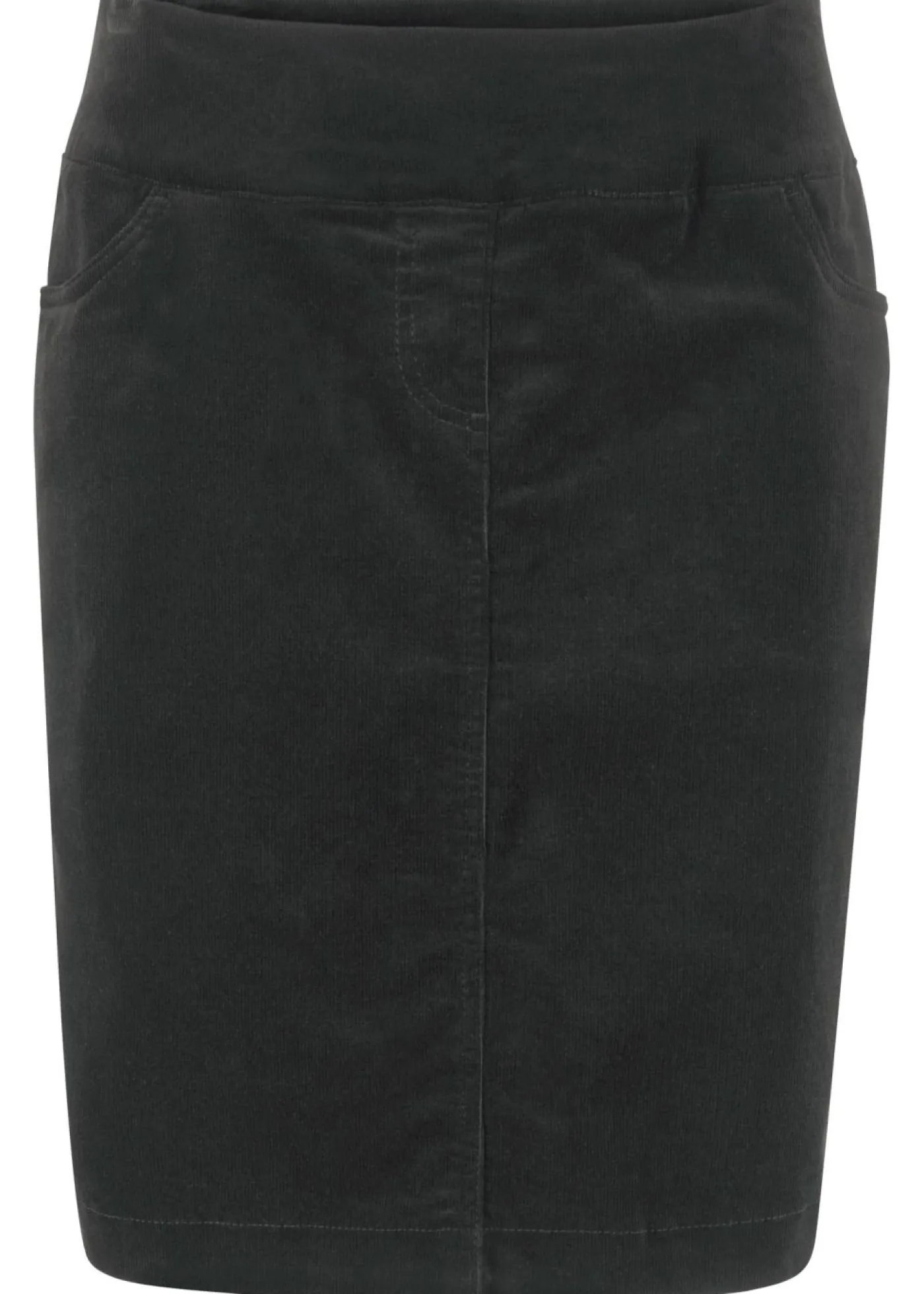 Mujer bonprix bonprix Falda de algodón de pana, elástica, con cintura cómoda