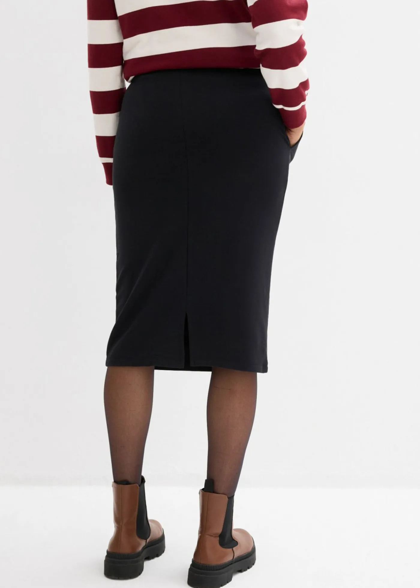 bonprix bonprix Básicos|Faldas>Falda de chándal Negro