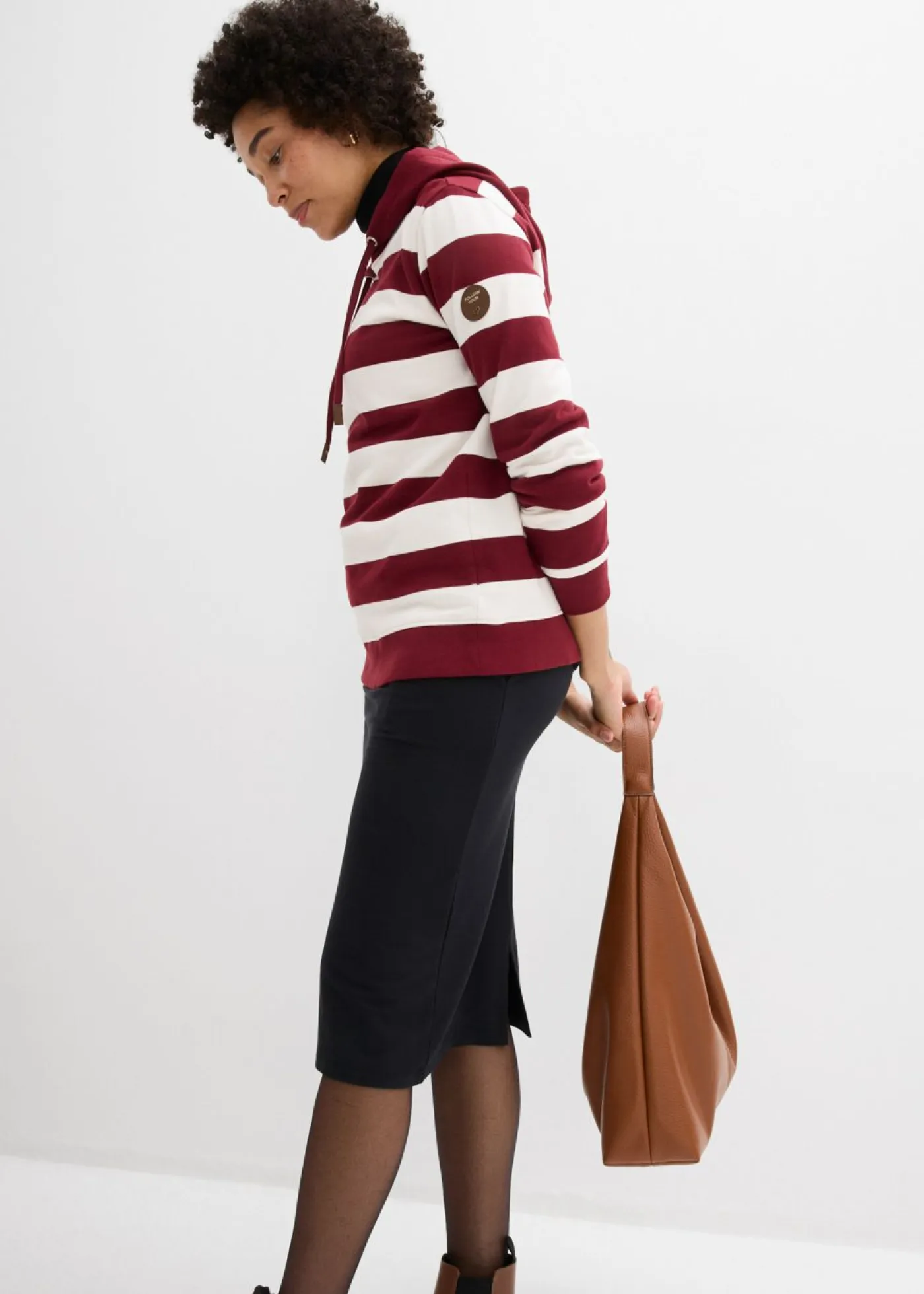 bonprix bonprix Básicos|Faldas>Falda de chándal Negro