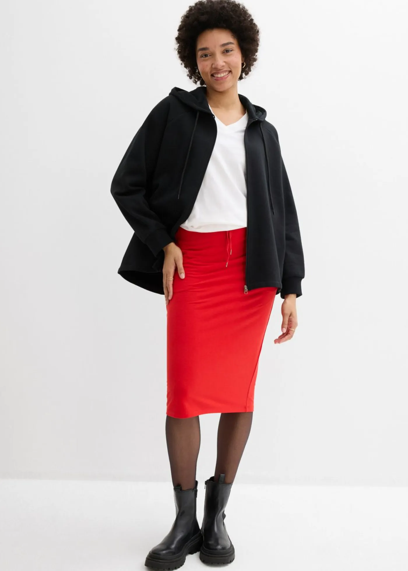 bonprix bonprix Básicos|Faldas>Falda de chándal fresa