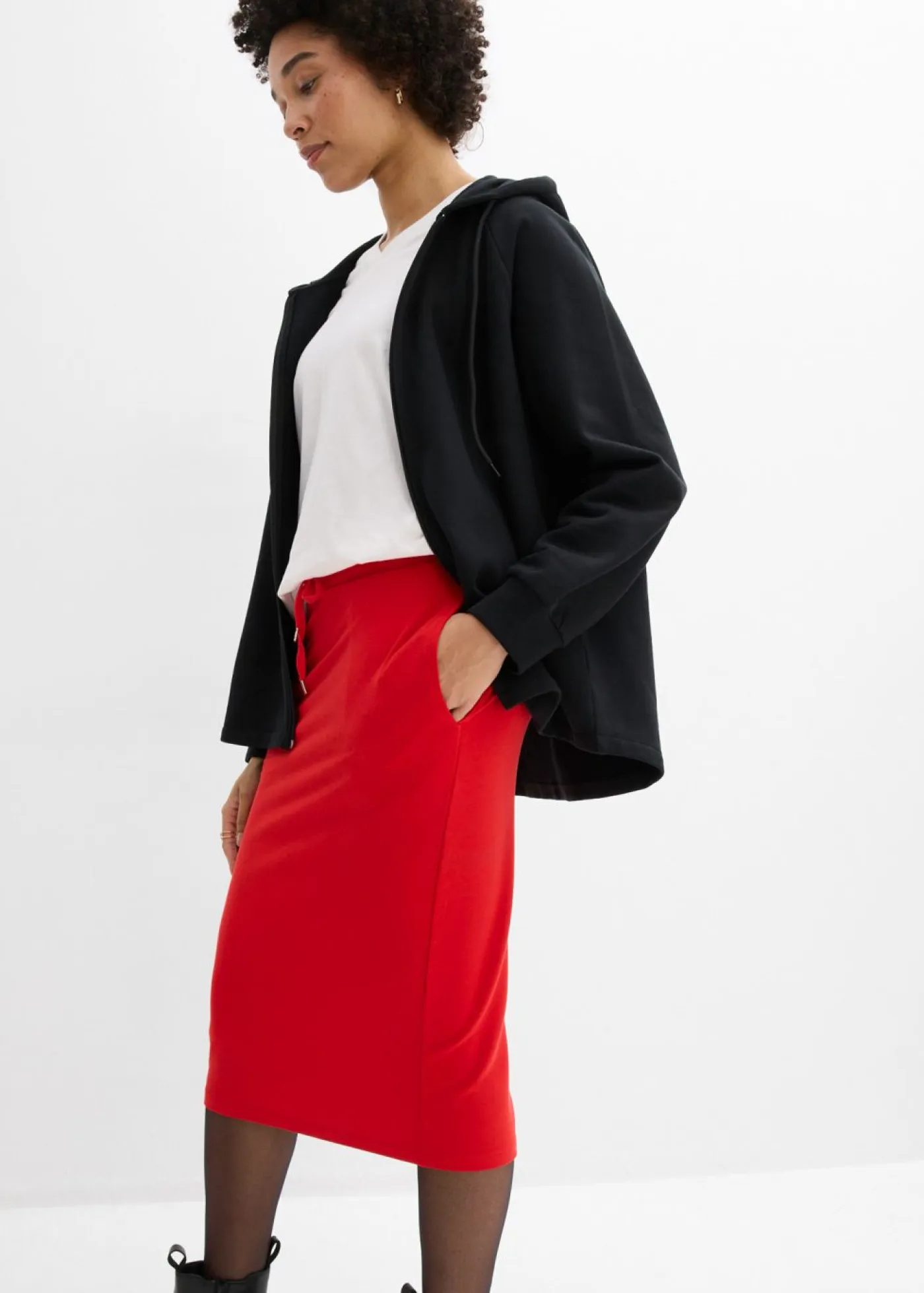 bonprix bonprix Básicos|Faldas>Falda de chándal fresa