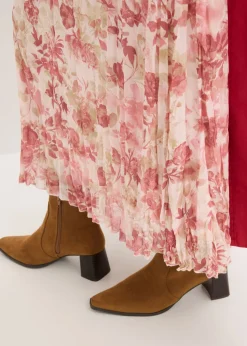 Mujer bonprix bonprix Falda de gasa con efecto arrugado