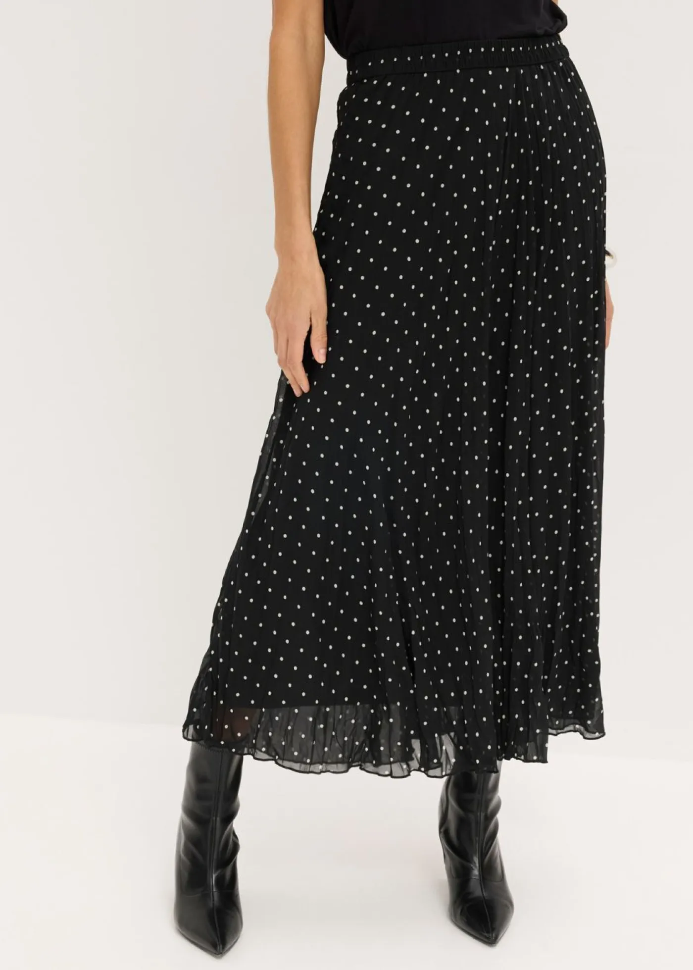 Mujer bonprix bonprix Falda de gasa con look arrugado