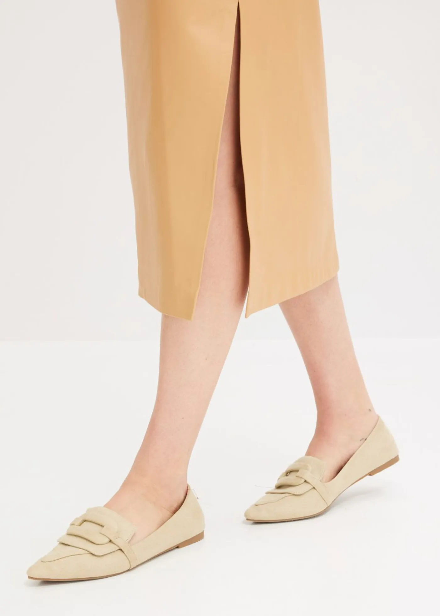 bonprix bonprix Faldas>Falda de imitación de cuero Capuchino