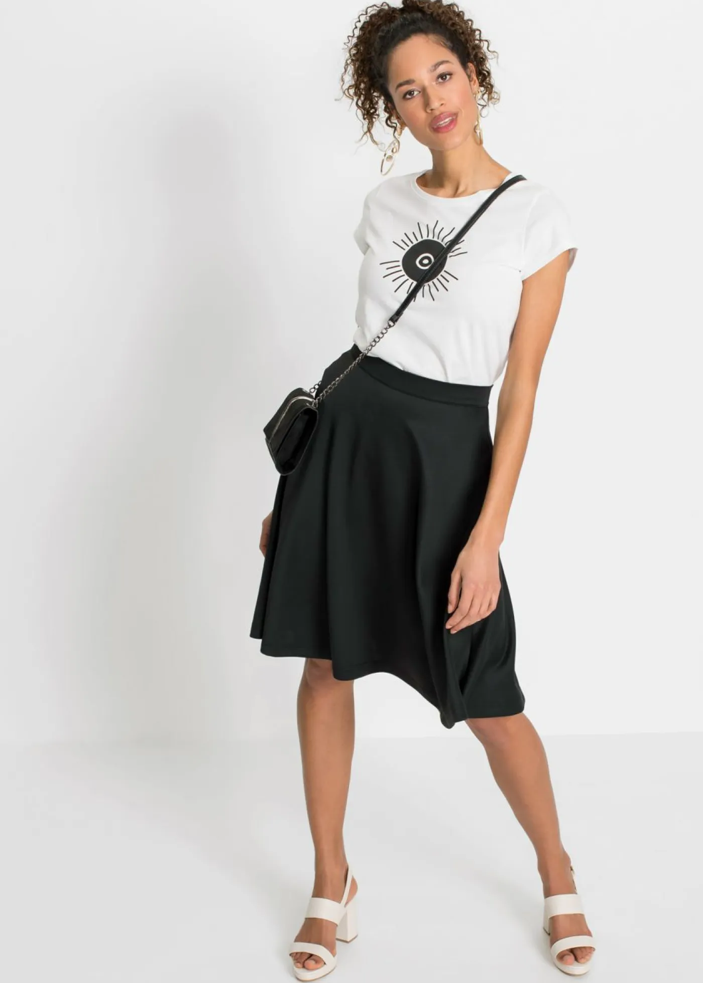 bonprix bonprix Faldas>Falda de neopreno suave Negro