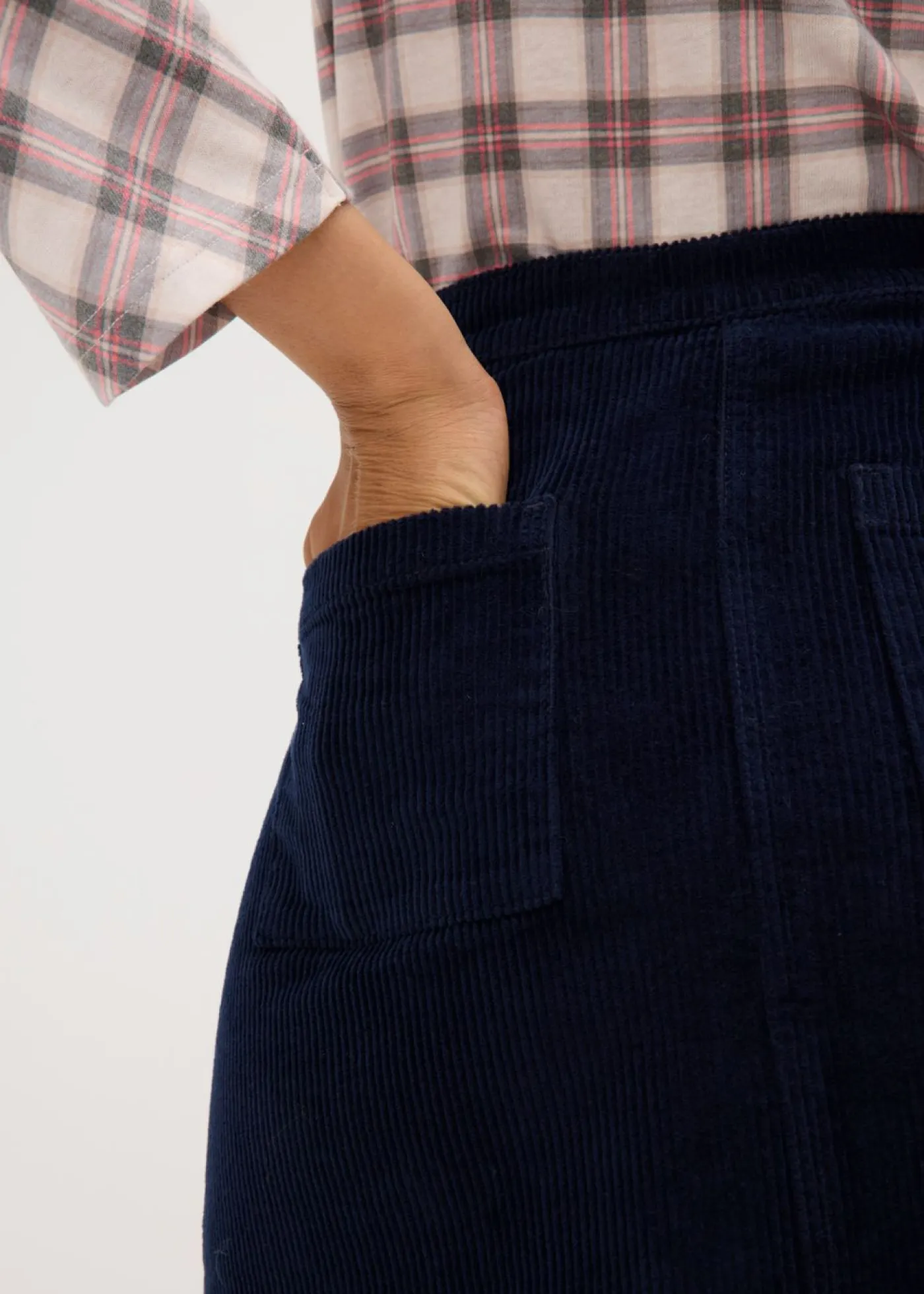 bonprix bonprix Faldas>Falda de pana azul tinta