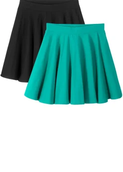 Niños bonprix bonprix Falda de punto con algodón orgánico (2 unidades)