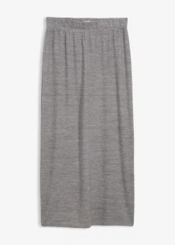 Mujer bonprix bonprix Falda de punto con aspecto de punto
