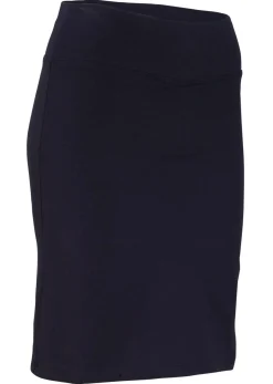 bonprix bonprix Faldas>Falda de punto con pantalón de ciclismo Azul marino