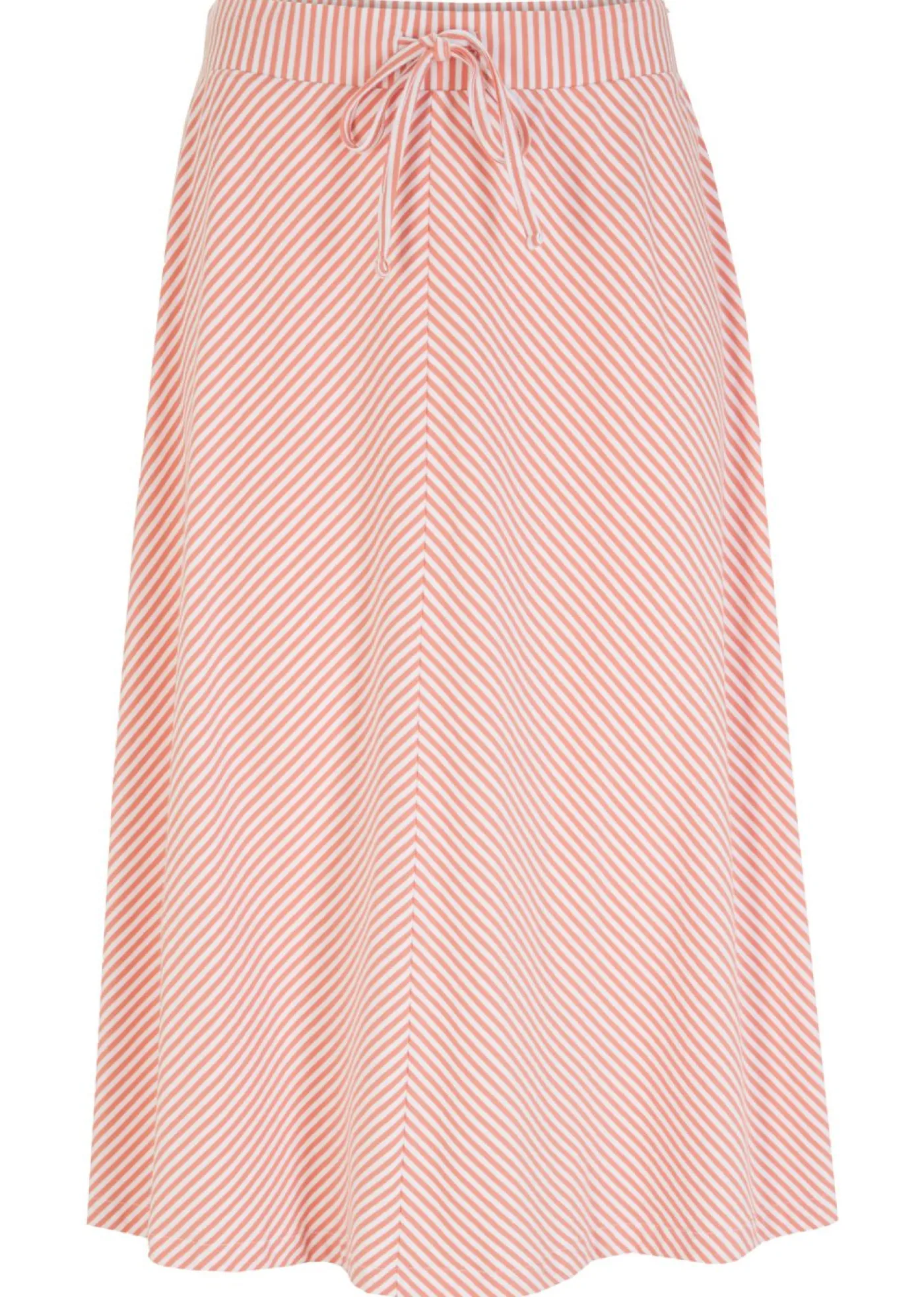 Mujer bonprix bonprix Falda de punto con rayas y largo hasta la rodilla