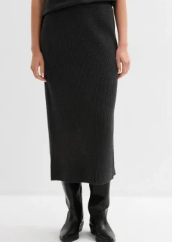 Mujer bonprix bonprix Falda de punto de algodón puro
