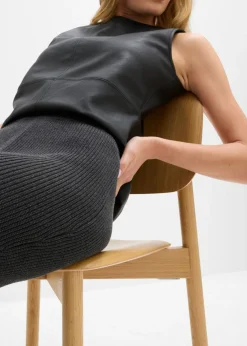 Mujer bonprix bonprix Falda de punto de algodón puro