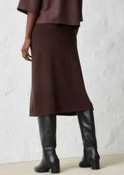 Mujer bonprix bonprix Falda de punto de mezcla de lana suave