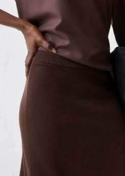 Mujer bonprix bonprix Falda de punto de mezcla de lana suave