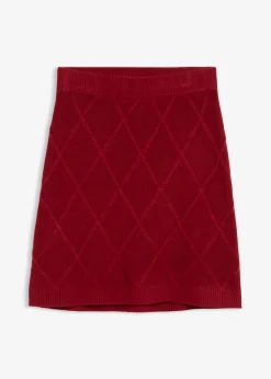 Mujer bonprix bonprix Falda de punto trenzado