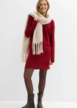 Mujer bonprix bonprix Falda de punto trenzado