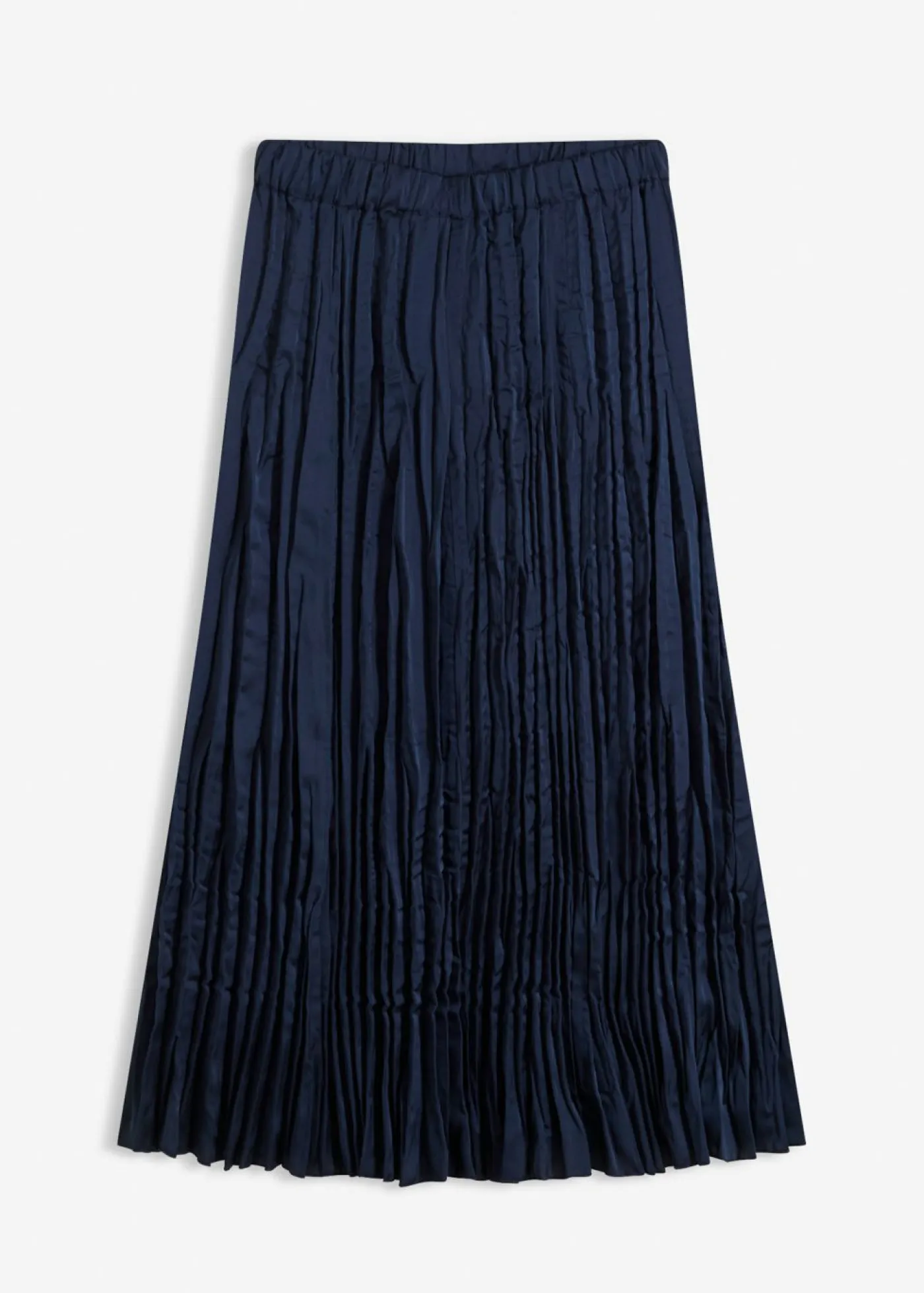 Mujer bonprix bonprix Falda de satén con efecto arrugado