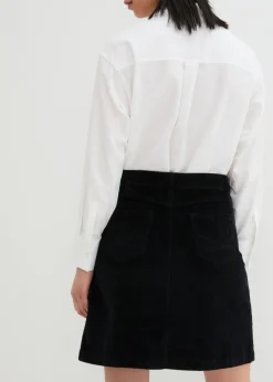 Mujer bonprix bonprix Falda elástica de pana con botones