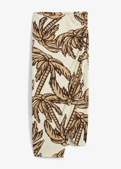 Mujer bonprix bonprix Falda estampada de punto de mezcla de viscosa suave