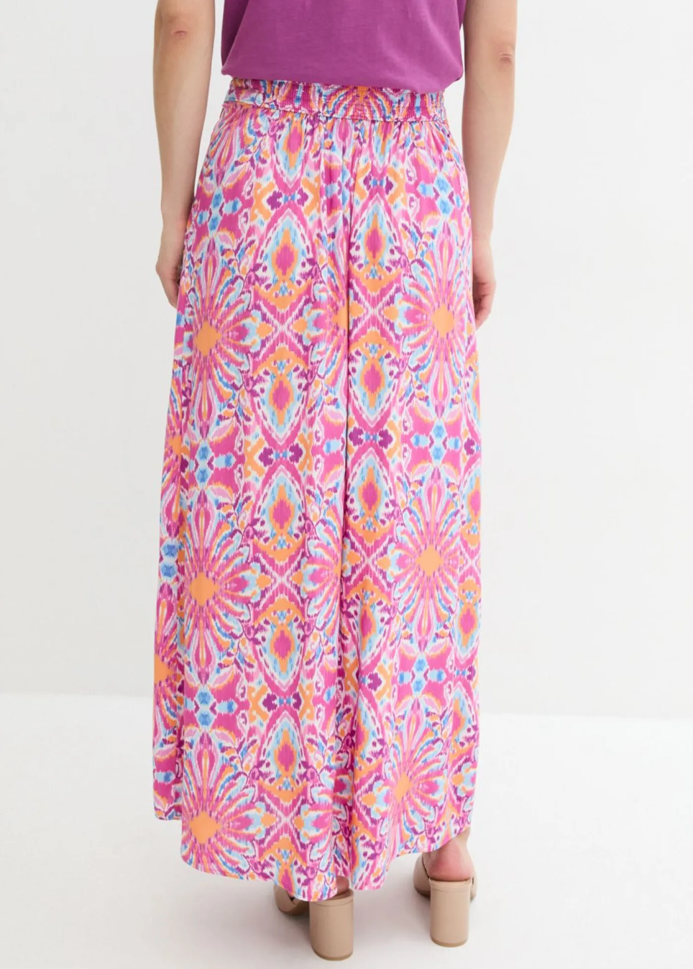 Mujer bonprix bonprix Falda laga de viscosa fluida